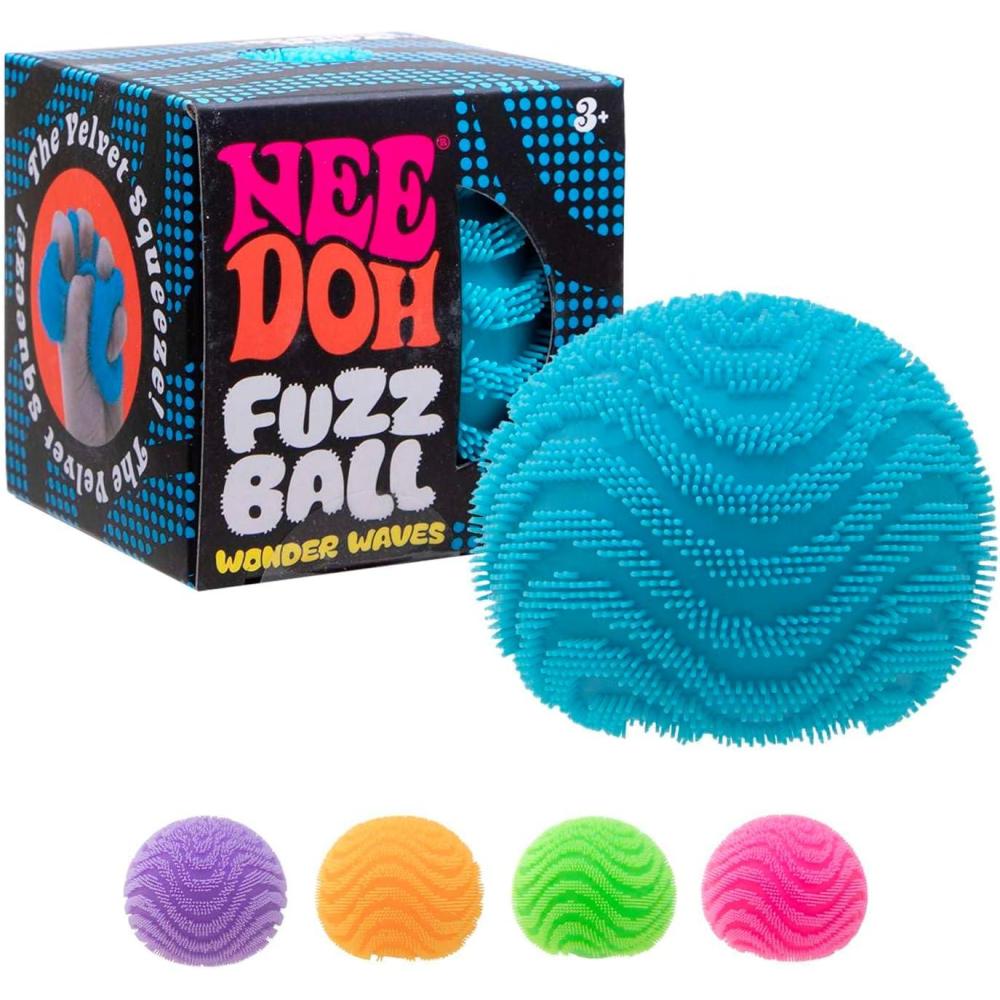 Schylling NeeDoh Fuzz Ball – Sensory Toy with a Velvet Texture and Soft ...